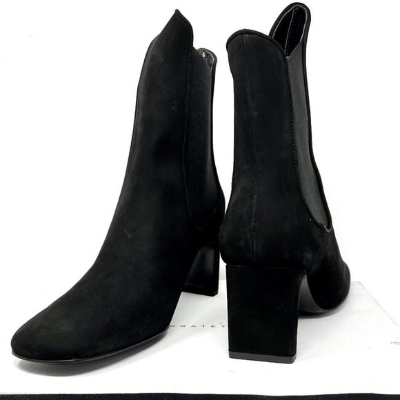 Dora Teymur Everyday Chelsea Boot Black Suede Size 9.5 Women's Boots - Picture 4 of 4